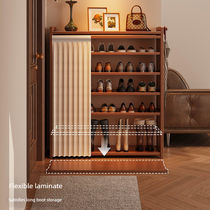 Room Divider Bamboo - Licht luxe stofdicht opbergrek voor stoffen
