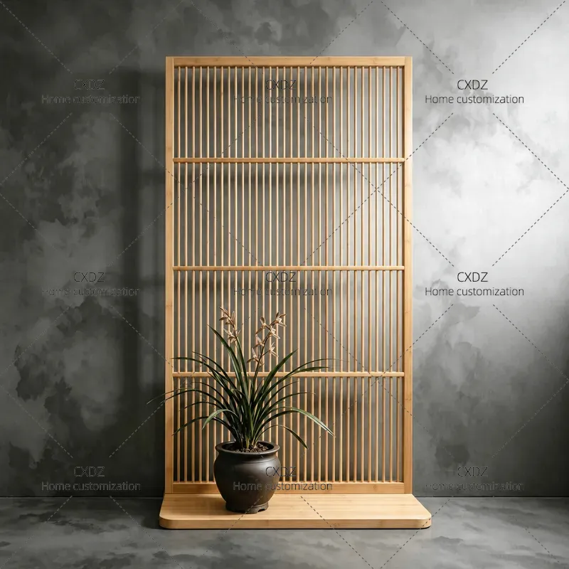 Room Divider Bamboo - Japanse bamboe scheidingswand Scandinavisch eenvoudig massief