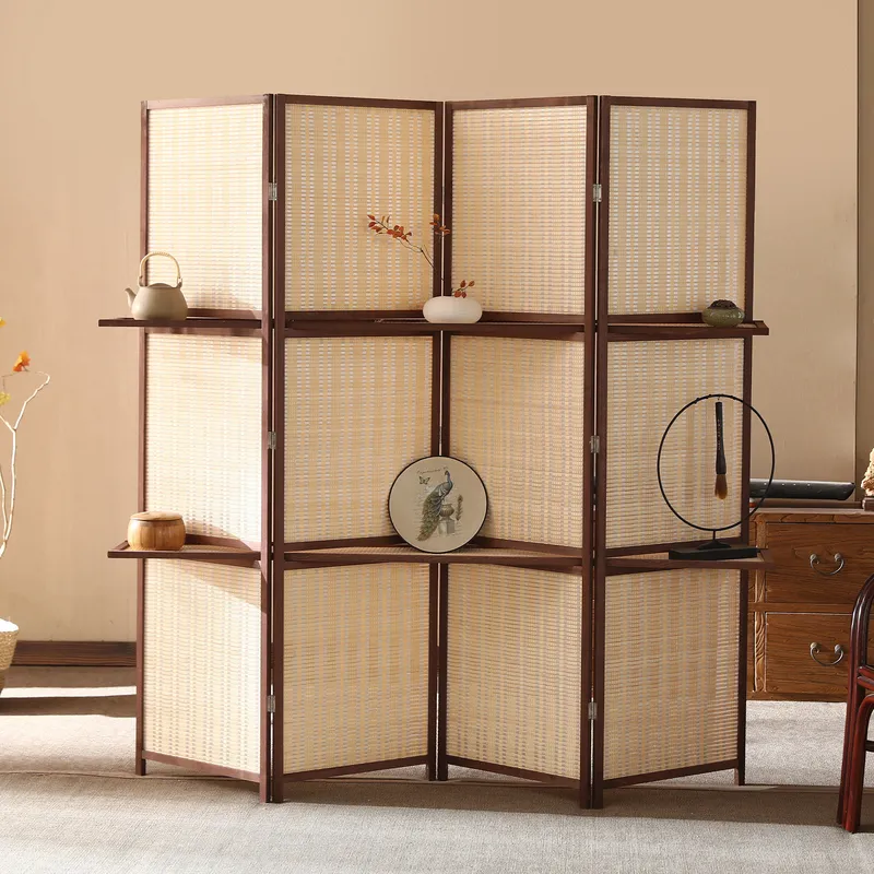 Verplaatsbare scheidingswand v - Room Divider Bamboo recensie en prijs