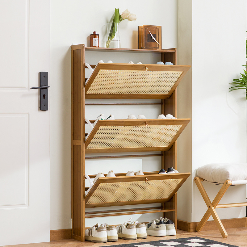 Houten schoenenkast voor huish - Room Divider Bamboo recensie en prijs