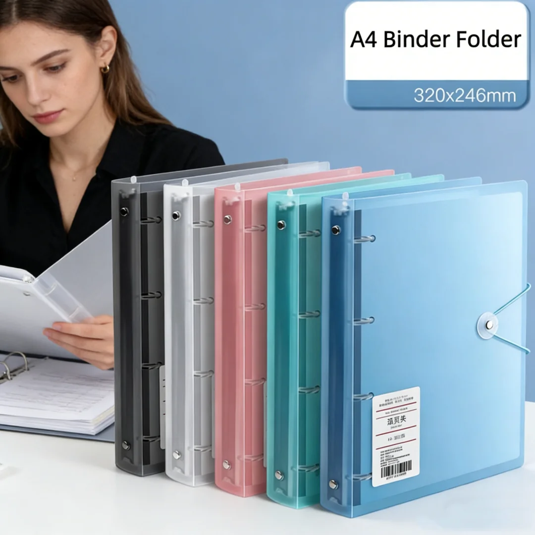 A4-map, D-vorm, 4-gaats ringma - Binder Storage Box recensie en prijs