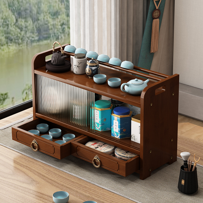 Desktop Theeservies Displayrek - Room Divider Bamboo recensie en prijs