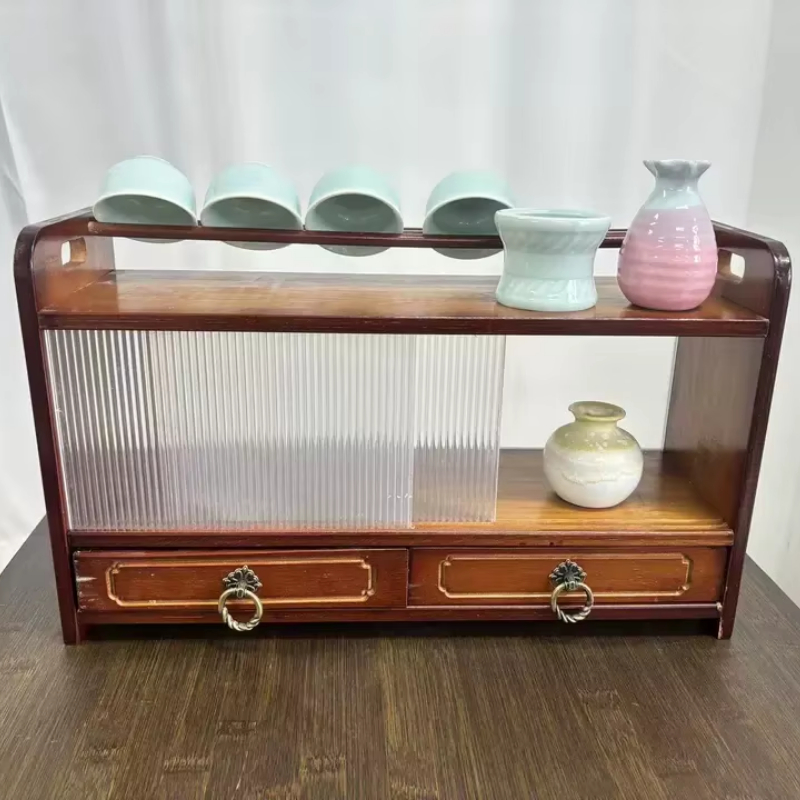 Desktop Theeservies Displayrek - Room Divider Bamboo recensie en prijs